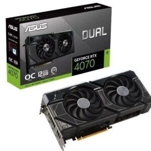 1-Placa video ASUS RTX™ 4070 DUAL OC, 12GB GDDR6X, 192-bit