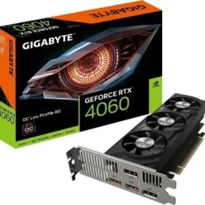 1-Placa video GIGABYTE GEFORCE RTX 4060 OC LOW PROFILE 8G 128 bit GDDR6, PCIE 4, 2x DP 2x HDMI