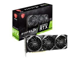Placa video MSI GeForce® RTX™ 3060 VENTUS 3X OC, 12GB GDDR6, 192-bit