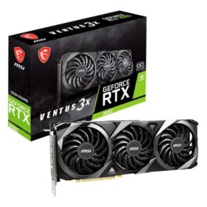 1-Placa video MSI GeForce® RTX™ 3060 VENTUS 3X OC, 12GB GDDR6, 192-bit