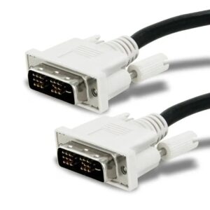 1-Set 10 bucati Cablu DVI-D 1,8m pentru monitor, dublu ecranat, bobine antiparaziti
