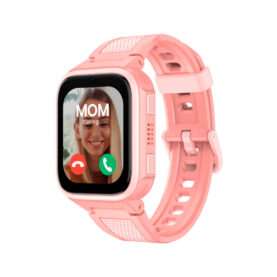 Ceas Smartwatch Pentru Copii LAGENIO K10, Model 2025, Premium 4G cu Functie Telefon & AI, Forma Slim, Localizare GPS, Control Parental, Buton SOS, Pasi, Alarma, Roz