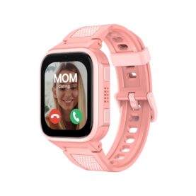 Ceas Smartwatch Pentru Copii LAGENIO K10, Model 2025, Premium 4G cu Functie Telefon & AI, Forma Slim, Localizare GPS, Control Parental, Buton SOS, Pasi, Alarma, Roz