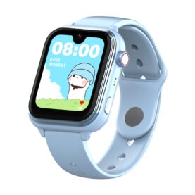Ceas Smartwatch Pentru Copii Wonlex KT37 Ultra-Slim, AI, AMOLED, cu Functie Telefon, Localizare GPS, 4G, Magazin Aplicatii, Albastru