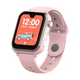 Ceas Smartwatch Pentru Copii Wonlex KT37 Ultra-Slim, AI, AMOLED, cu Functie Telefon, Localizare GPS, 4G, Magazin Aplicatii, Roz