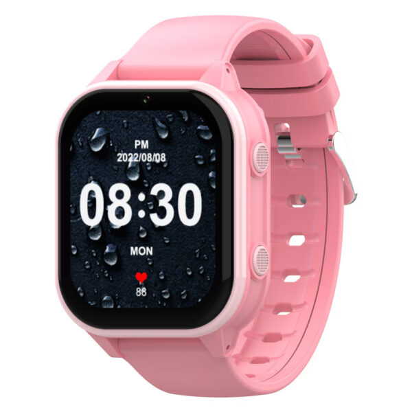 Ceas Smartwatch Pentru Copii Wonlex KT19 Pro cu Functie Telefon, Android 8.1, Localizare GPS, Pedometru, WhatsApp, Jocuri, Roz