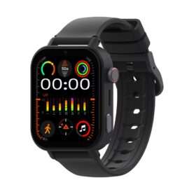 Ceas Smartwatch Pentru Copii Wonlex KT36 cu Functie Telefon, Contacte, Ultra Slim, 4G, Google Play, WhatsApp, Model 2025, Negru